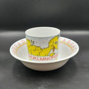 PBS Kids Vintage Sesame Street Big Bird 2 Pc. Set JMP Marketing Japan Vtg